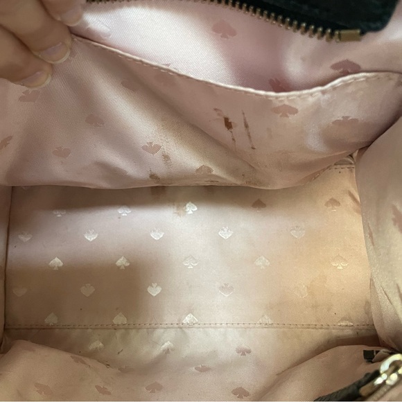 Kate Spade Rowe Small Zip Satchel Purse Crossbody Bag Pebbled Leather Classic - Picture 13 of 14